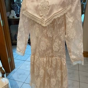 Vintage Jessica McClintock lace party dress size 6